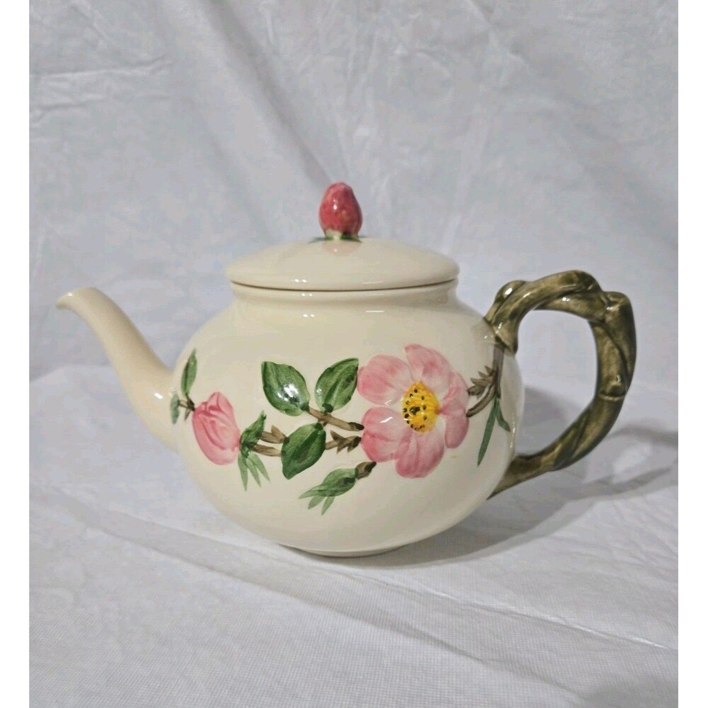 c. 1951 Franciscan Desert Rose California USA Vtg Hand-Painted Tea Pot Excellent